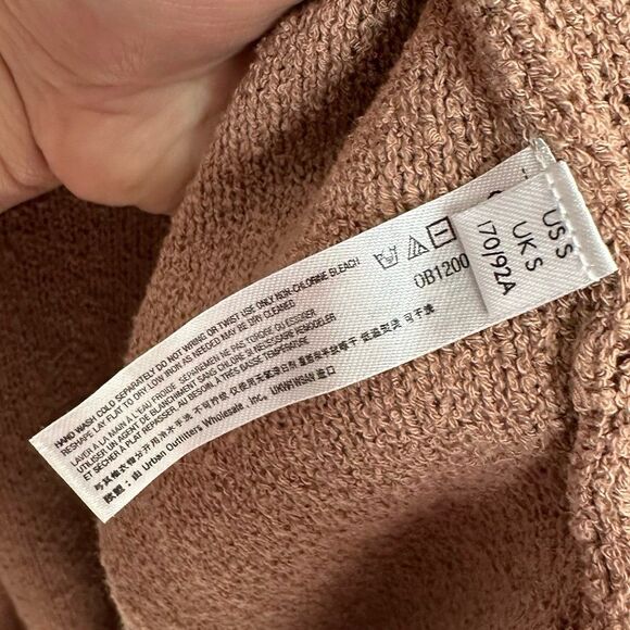 FP Beach Out of Office Duster Cardigan Sweater Dusty Rose Size Small - Picture 5 of 10